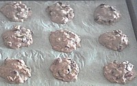 Portioning dough for applesauce cookies