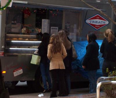 Lining up for Sweets
