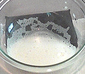 whipping egg whites to foaming