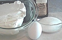 Ingredients for cream cheese filling
