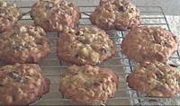 Cooling soft chocolate chip cookies