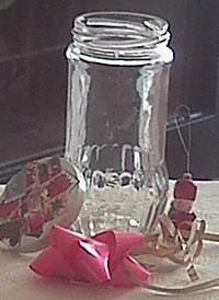 An empty gift jar