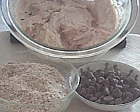 Preparing dough for flourless cookies