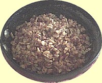 Mixture of gluten free puffy rice date