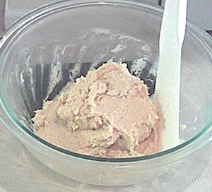 dough made from a soft sugar cookie recipe