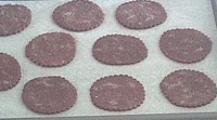 Molasses cookies are ready for baking
