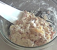 Dough for pina colada birthday cookies