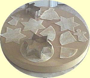 Cutting wonton skins to prepare cinnamon crisps