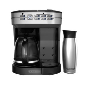 BLACK+DECKER CM6000BDM 2-in-1 Dual Brew & Mug, Silver