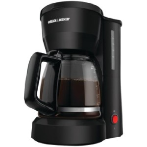 Black & Decker DCM600B 5-Cup Coffeemaker, Black