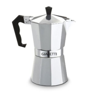 Gialetti Stovetop EspressoPot 6-cup Italian CoffeeMaker, Silver