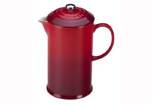 Le Creuset Stoneware 27oz. French Press, Cherry