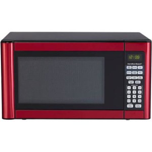 Hamilton Beach 1.1 cu ft Microwave, Red