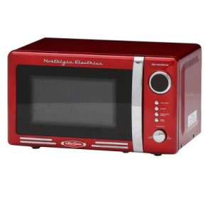 Nostalgia RMO770RED Retro Series 0.7 Cubic Foot 700-Watt Microwave Oven