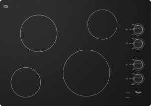 Whirlpool W5CE3024XB 30 Black Electric Smoothtop Cooktop